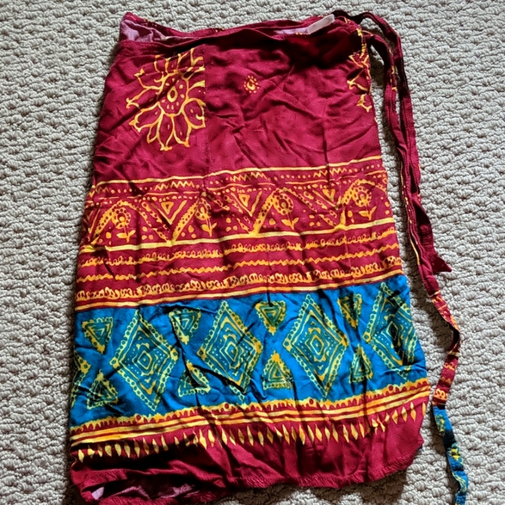 Tribal wrap skirt - Picture 1 of 4